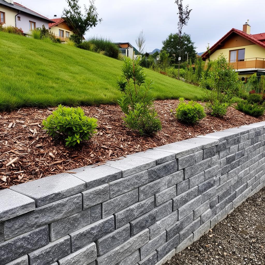 Zahradní opěrná zeď